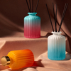 FSTD 2164 Gradient Color Glass Bottle Fragranced Reed Diffuser