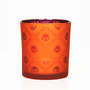 HWXIAO 002 electroplated lasered glass candle jar