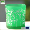 HWXIAO 014 painted glass candle jar