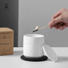 HWCA 2449 White Ceramic Jar Candle