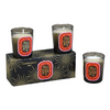 HWFLK 003 Set 3 Black Mini Jar Candle