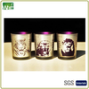 HWXIAO 002 electroplated lasered glass candle jar