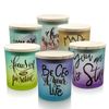 HWCH 2509 Gradient Color Glass Jar with Lid