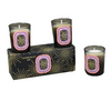 HWFLK 003 Set 3 Black Mini Jar Candle