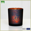 HWXIAO 002 electroplated lasered glass candle jar