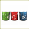 HWXIAO 002 electroplated lasered glass candle jar