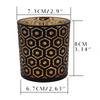 HWCH 2502 Electroplated Laser Glass Candle Holder