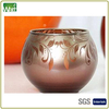 HWXIAO 001 Glass Candle Holder electroplated glass jar