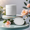 HWCA 2449 White Ceramic Jar Candle