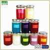 HW15J 001 Glass Jar Natural Soy Wax Candle