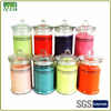 HW15G 004 glass jar candle with wooden lid 