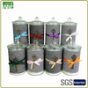 HW15G 004 glass jar candle with wooden lid 