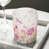 HWCH 2506 Decaled Flower Glass Candle Jar