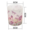 HWCH 2506 Decaled Flower Glass Candle Jar