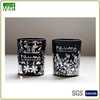 HWXIAO 014 painted glass candle jar