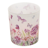 HWCH 2506 Decaled Flower Glass Candle Jar