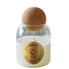 HWCA 2451 Cork Stopper Ball Glass Aroma Candle